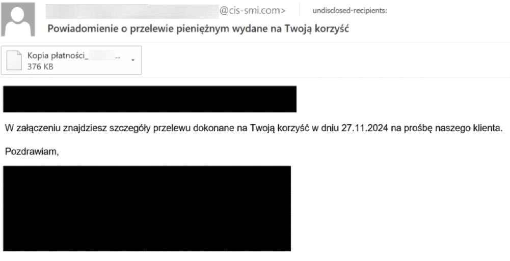 Kampania cyberprzestępcza wymierzona w polskich i niemieckich użytkowników